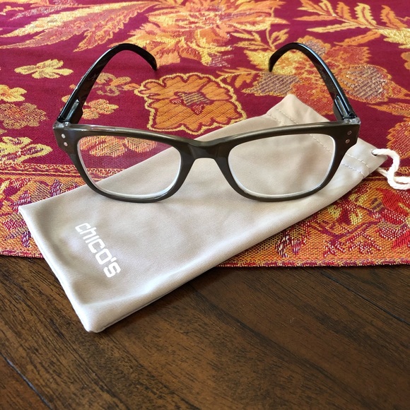 Chico’s Reading Glasses w/Drawstring Bag +2.00 - Picture 5 of 9